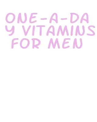one-a-day vitamins for men