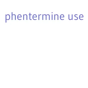 phentermine use