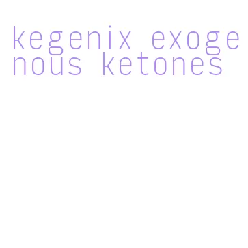 kegenix exogenous ketones