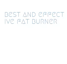 best and effective fat burner
