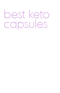best keto capsules