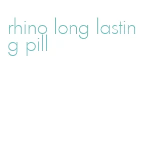 rhino long lasting pill