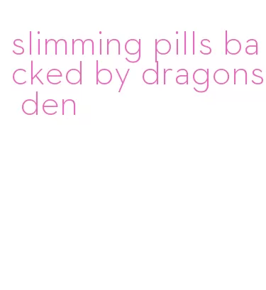 slimming pills backed by dragons den