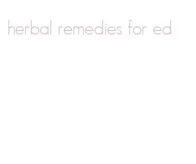 herbal remedies for ed