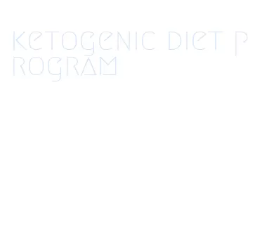 ketogenic diet program