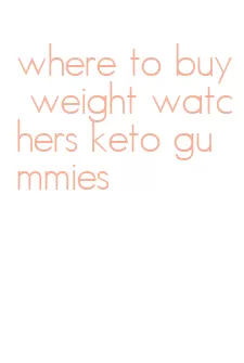 where to buy weight watchers keto gummies