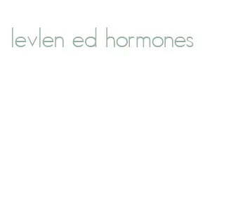 levlen ed hormones