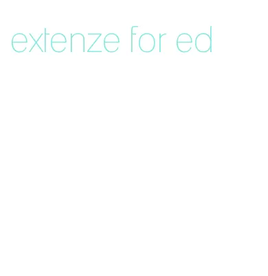extenze for ed