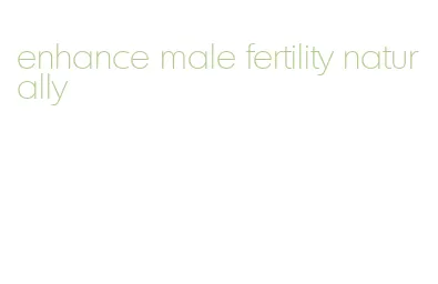 enhance male fertility naturally